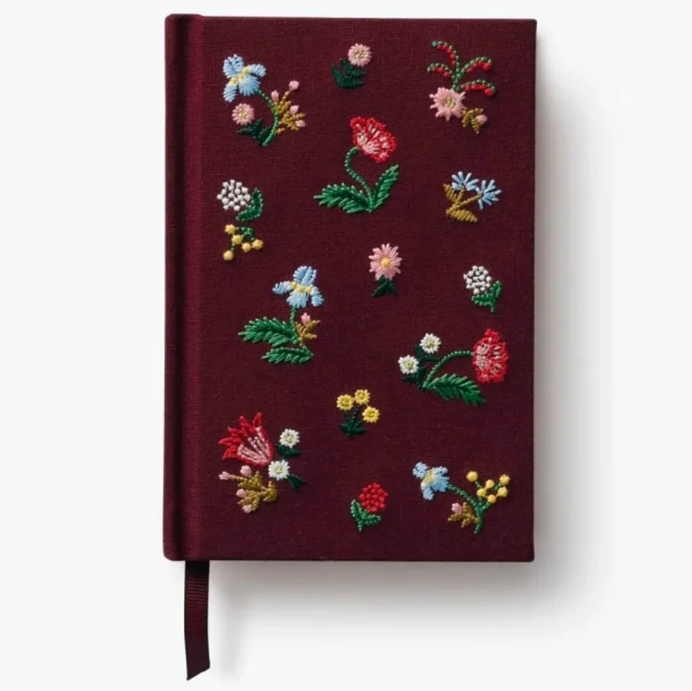 ❤️BUY 2 GET 1 FREE DEAL Mini Embroidered Floral Journal, Retail $26.00 USD